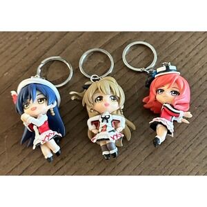 Set of‎ 3 LOVE LIVE! Mascot Anime Keychains